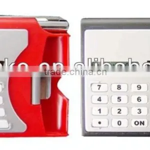 Plastic Card Holder Calculator With Pen thumbnail-1
