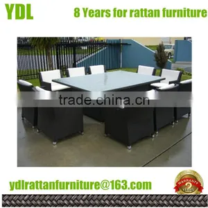 Youdeli Patio 10 Seater Aluminum Rattan Dining Chair Furniture thumbnail-1