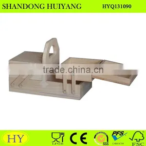 Custom Unfinished Cheap Wooden Sewing Box thumbnail-1