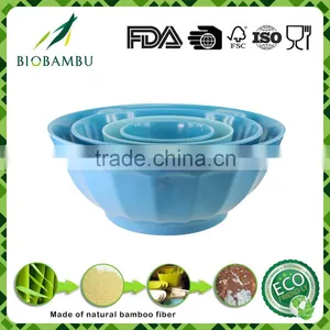 Biodegradable Quality Assurance Bamboo Fiber Round Dinnerware Bowl Sets thumbnail-1