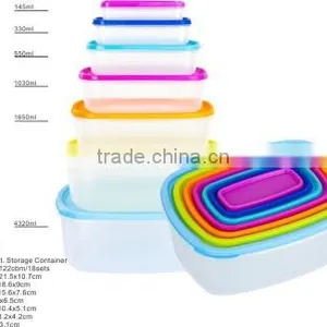 14ps Rect.lunch Boxes and Food Meal Prep Containers Plastic Food Containers thumbnail-1