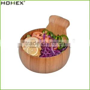 Natural Bamboo Salad Bowl Set for Sale/Homex_Factory thumbnail-1