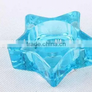 Flower /star Design Glass Candle Holder thumbnail-4