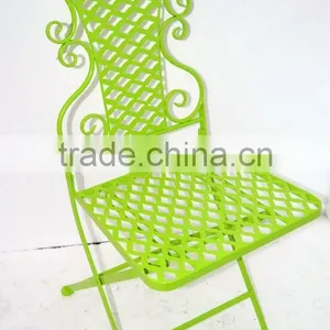 Outdoor and Dining Room Replacement Metal Folding Chair, Sturdy Chair thumbnail-1