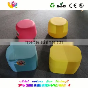 PE Material Colorful Lovely Kids Bedroom Furniture, Kids Bedroom Furniture Sets Cheap, Kids Chair and Stool thumbnail-2