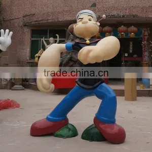 Customized Made FRP Strong Man Cartoon Character thumbnail-1