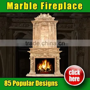 High Quality Black Marble Fireplace With Low Price thumbnail-1