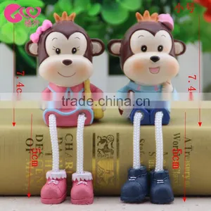 Monkey Monkey Doll Hanging New Gifts Resin Gifts Festive Ornaments Trumpet thumbnail-2