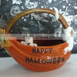 Ceramic Ghost Pumpkin,ceramic Halloween Gift,halloween Accessories thumbnail-1