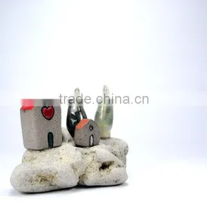 Little Village Sculpture , Rustic Home Decor , Beach Houses thumbnail-5