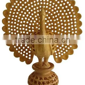 Best Decorative Wooden Peacock Carving thumbnail-1