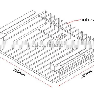 Kitchen Hardware Accessories Sliding Plastic Coating Wire Hanging Basket for Cabinet Storage thumbnail-3