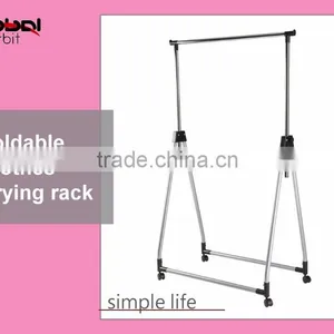 Coat Hanger Stand Storage Metal Laundry Double Clothes Rail Rack With Shelf thumbnail-2