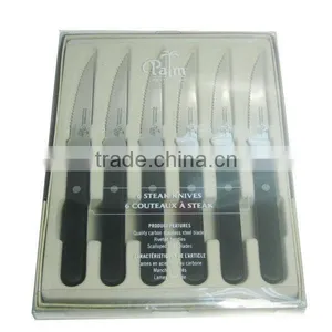 KN2201 6 Pcs POM Handle Steak Knife thumbnail-1