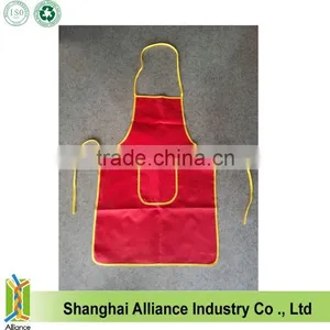 OEM Factory Price Promotional 420D Red Polyester Kitchen Apron(Z-AP-001) thumbnail-1