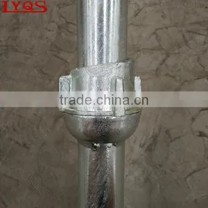Q345 Steel Cuplock Scaffolding Standard With Forged Top Cup thumbnail-4