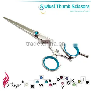 Ergonomic Swivel Thumb Rings Japanese Steel Hairdressing Scissors thumbnail-1
