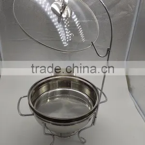 3.5L Mini Stainless Steel Round Chafing Dish for Buffet thumbnail-6