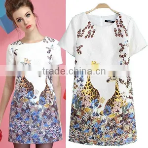 HD-D121 Elegant Women Embossed Fashion OL Dress/casual Ladies Dress thumbnail-1