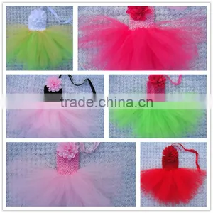 Hot Sale Ballet Tutus for Sale/ Crochet Top Tutus With Flower/girls Pettiskirt Dress Birthday Party Dress Tutu Wholesale thumbnail-1