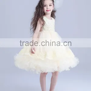 Hot Designs Children Handmade Flower Girl Dress Patterns Cute Dresses thumbnail-5