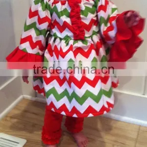Christmas Tree Color Baby Outfit Girls Winter Clothing Set Persnickety Remake Christmas Baby Dress Set thumbnail-1