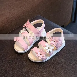 Zm35397a China Factory Cheap Kids Shoes Fashion Flower Sandals thumbnail-2