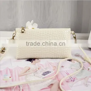 Korean Fashion Single Shoulder pu Leather Crocodile Lady Women's Shopping Hand Bag thumbnail-2