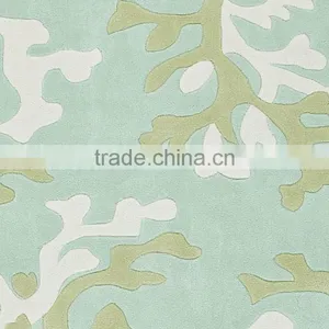 Turquoise Blue-White Area Rug thumbnail-3