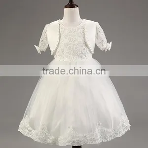2016 Summer Style Kids Dress Flower Lace Princess Party Costume Girl Floral Dress thumbnail-2