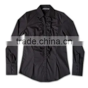 100% Cotton Design China Made Unique Design Dark Color Cafe Cotton Shirts thumbnail-4