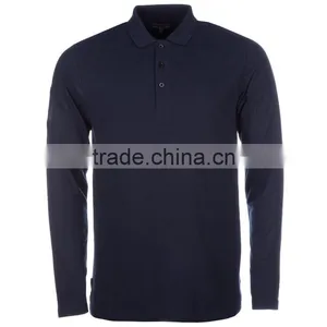 2017Fashion Long Sleeve 100%cotton Mens Polo Shirt,casual Shirts thumbnail-2
