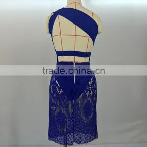 2017fashion Lace Sexy Shoulder Dress Dress Women thumbnail-4