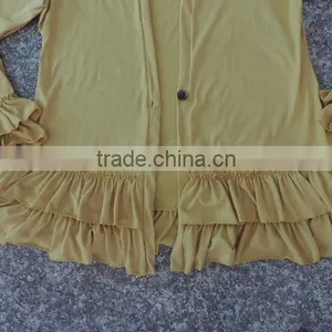 Wholesale 2016 Womans Jackets Super Cotton Ruffle Design Blouse Womans Spring Jackets thumbnail-6