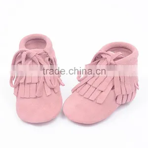 2016 New Design Lace Up Tassel Winter Newborn Baby Shoes thumbnail-3