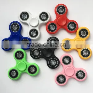 Fingertip Gyro Three Leaf Bearings Interdental Rotation EDC Decompression Toys Spiral Fingers Spot Lights With Lights thumbnail-4