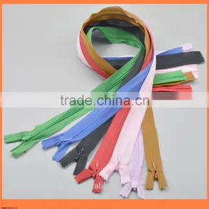 No.#3 60 cm Colorful Nylon Zipper Lace Tape Water Drop Puller Invisible Zipper thumbnail-1