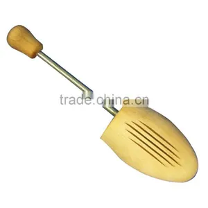 Logo Printed Adjustable Wooden Cedar Shoe Stretcher thumbnail-1