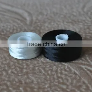 100% Polyester Material High Quality High Tenacity Prewound Bobbin For Embroidery thumbnail-1