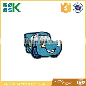 Clothes Patch Embroidery Ironing on Cartoon Car Patch for Children Clothes thumbnail-1