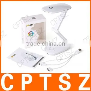 Fashion Charging Treasure Can be Folded LED Desk Lamp White Light 21 LED Table Lamp Multifunctional USB Charging Mobile Power thumbnail-4
