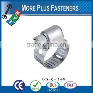 Made in Taiwan Stainless Steel Small Hose Clamps German Type Hose Clamp Amercian Type thumbnail-4
