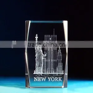 Crystal 3d Engraving for New York Gift Statue of Liberty thumbnail-1