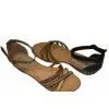 Fashion BEIGE / CAMLE / GREY / BROWN Lady Strappy Flat Sandal With PU Material thumbnail-1