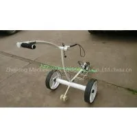 Germany High Grade White Stainless Steel Golf Trolley With Double Brushless Motors thumbnail-1