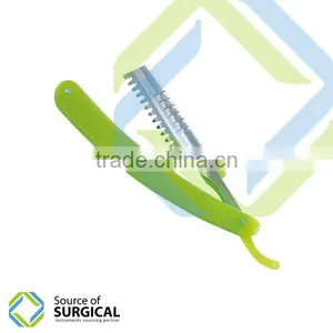 Light Green Colored High Quality Barber Shaving Razor B-SR-19 thumbnail-1