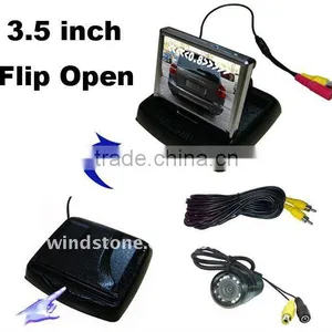 3.5 Inch Car Monitor Flip Open With IR Rearview Camera thumbnail-1