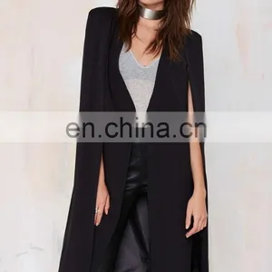 Latest Fashion Jacket Black Long Jacket Women Blazers and Jackers thumbnail-2