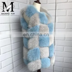 New Arrival 2015 Winter Warm Vest Fashion Women Fox Fur Vest Real Fur Coat thumbnail-3