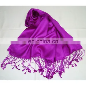SILK PLAIN PASHMINA SHAWLS thumbnail-1